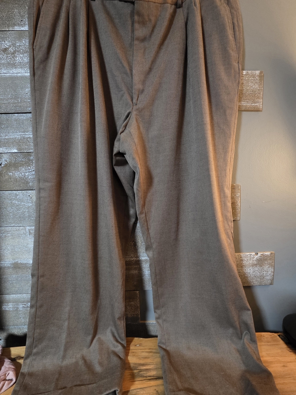 Men's Pleated Dress Pants - Gray